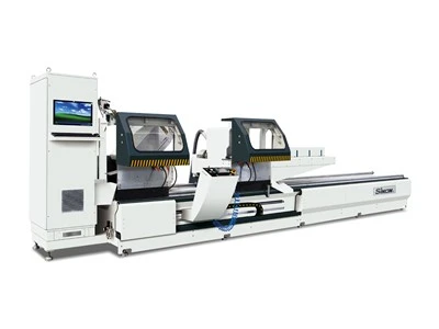 3-CNC aluminijski profilni stroj s dvostrukom-glavom za rezanje pod proizvoljnim kutom