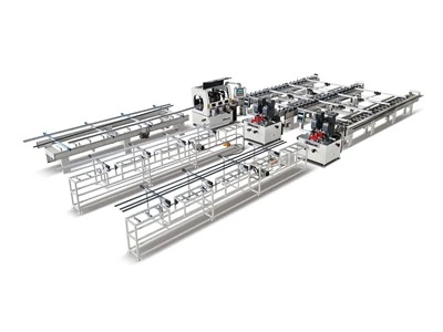 CNC linija za sklapanje aluminijskih profila s toplinskim prekidom